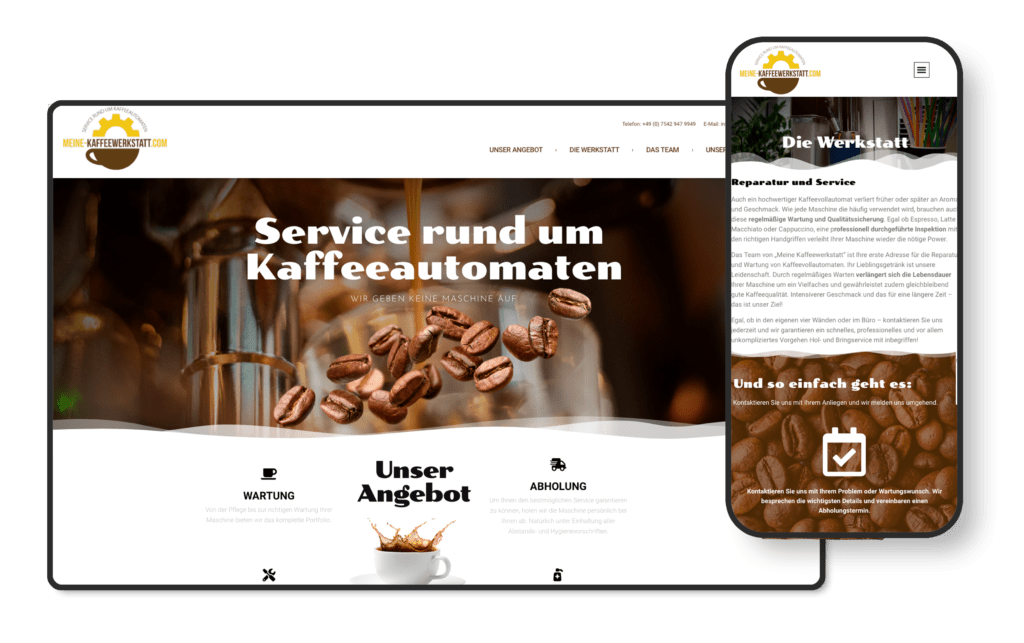 Webseite kaffeewerkstatt