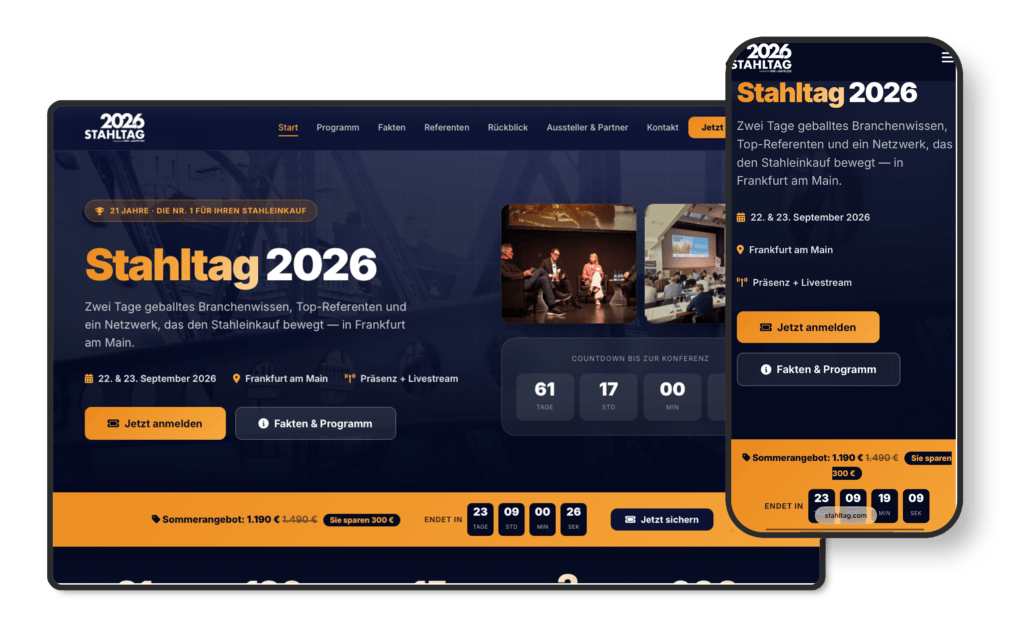Stahltag Eventseite